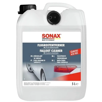 Abbildung von SONAX FlugrostEntferner säurefrei (5 Liter) entfernt oberflächliche lokale Korrosionserscheinungen von allen lackierten Oberflächen Art Nr. 05135050