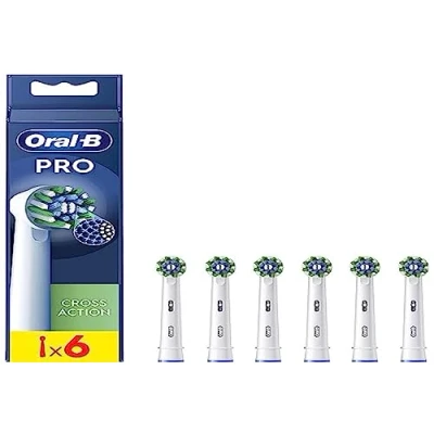 Abbildung von Oral B Pro Cross Action Aufsteckbürsten für elektrische Zahnbürsten, 6 Stück