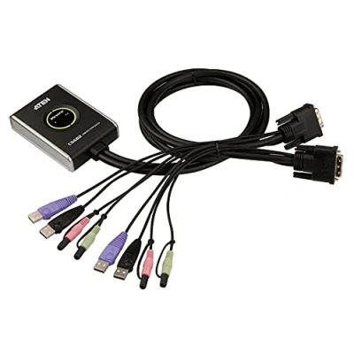 Abbildung von Aten CS682 USB 2.0 DVI KVM Switch mit 2 Ports