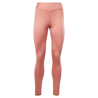 Abbildung von Reebok Damen High Rise Rib Yoga Hose, Schwarz, M