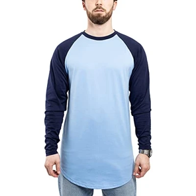 Abbildung von Blackskies Baseball Langarmshirt, Herren, Größe: Large, Sky blue navy
