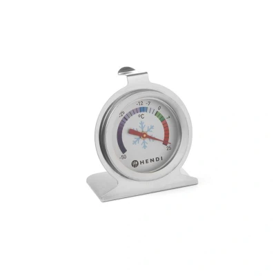Abbildung von HENDI Kühlschrankthermometer 50 bis +25 C Edelstahl rund 6 x 4 7 cm Graduierung: 2,5