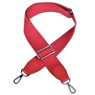 Abbildung von CtopoGo Universal Ersatz Schultergurt Abnehmbarer weicher, gepolsterter Verstellbarer Gürtel mit Metall Drehhaken für Gepäck Duffel Bag Laptop Computertaschen (Rot)