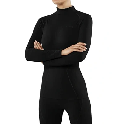 Abbildung von Falke Maximum WARM HIGH NECK COLD TO VERY Temperatures Langarmshirt, Damen, Größe: Medium, Black