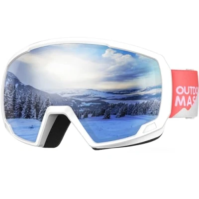 Abbildung von OutdoorMaster Kids Ski Goggles, Snowboard Goggles Jugend Schneebrillen VLT10% Graue Linse