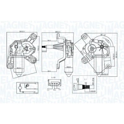 Abbildung von Scheibenreinigung Scheibenwischermotor MAGNETI MARELLI 064070900010