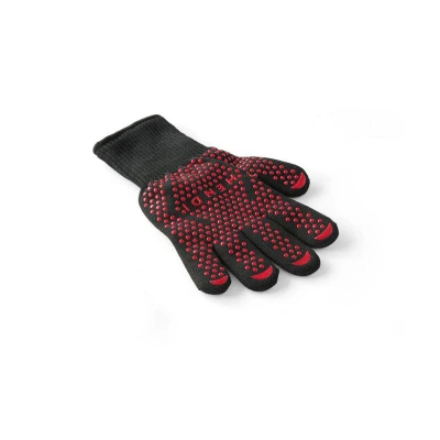 Abbildung von HENDI Ofenhandschuhe 2 Stk. Temperaturbeständig bis 250 C Länge: 30 cm hintzeresistent, Gastro Grillhandschuhe