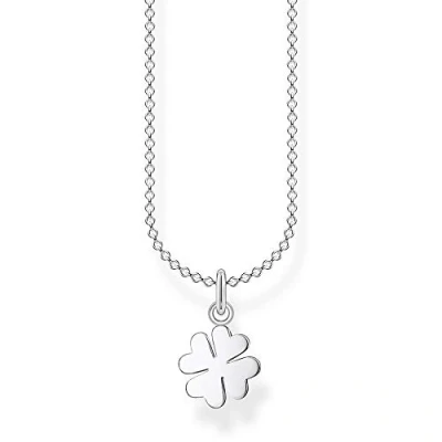 Abbildung von Thomas Sabo Damen Halskette Kleeblatt silber 925 Sterlingsilber, 36 38 cm Länge