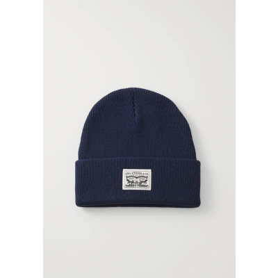Abbildung von Levi&#039;s Backpatch Beanie Unisex Mütze, Größe: One Size, Dark blue
