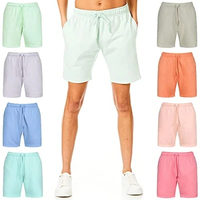 Abbildung von Light and Shade Damen Soft Touch Loungewear Jogginghose Jogger Kurze Hose, Nebelhafte Jade, S