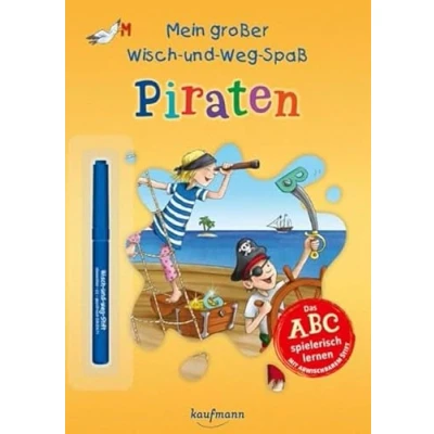 Abbildung von Mein großer Wisch und Weg Spaß Piraten: Das ABC spielerisch Lernen mit abwischbarem Stift (Übungen für die Vorschule: Rätseln &amp; Stift)