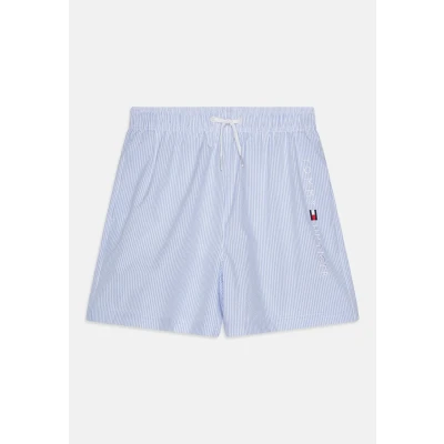 Abbildung von Tommy Hilfiger Medium Drawstring Badeshorts für Kinder, Größe: 128 140, Ithaca white/sweet blue