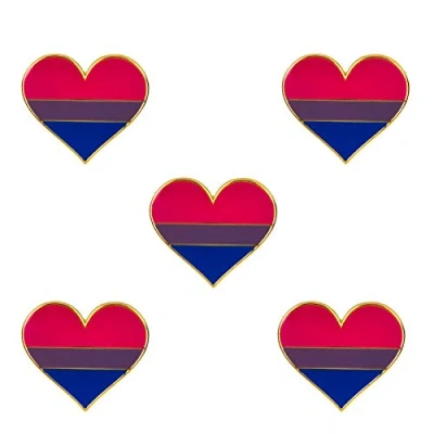 Abbildung von Packung mit 5 Regenbogen Anstecknadeln, Broschen, Flaggenabzeichen, Broschenabzeichen