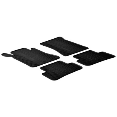 Abbildung von Gledring 0326 Fußmattensatz Gummi vorne und hinten 4 schwarz 750mm 550mm MERCEDES BENZ: C Class Saloon