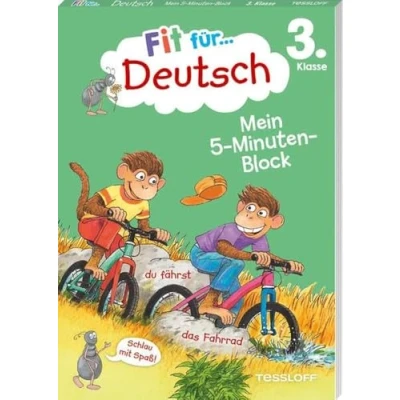 Abbildung von Fit für Deutsch 3. Klasse. Mein 5 Minuten Block / die Schule Kurze Übungen mit Lösungen auf der Rückseite lernen Spaß: ... (Fit Block)