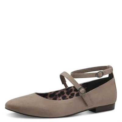 Abbildung von Tamaris Schaftballerina, Damen, Größe: 36, Taupe Schuhe