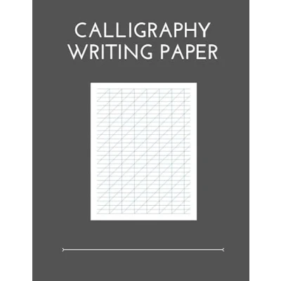 Abbildung von Calligraphy Writing Paper: 100 Sheet Pages, Practice Paper And Workbook For Lettering Artist , Beginners