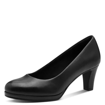 Abbildung von MARCO TOZZI Damen Pumps mit Trichterabsatz Vegan, Schwarz (Schwarz), 41 EU