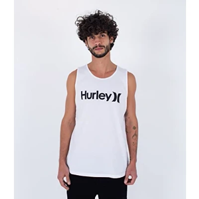 Abbildung von Hurley Herren Everyday One and Only Solid Tank Tshirt, weiß, S