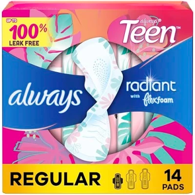 Abbildung von Always Totally Teen Radiant Infinity Pads, 14 Stück