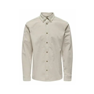 Abbildung von Only &amp; Sons Onsmichael Stretch Hemd, Herren, Größe: XS, Silver lining