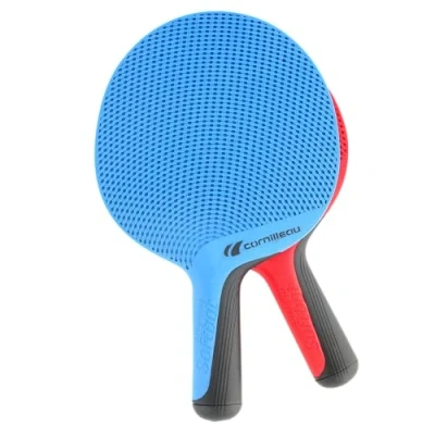Abbildung von Cornilleau CORNILLEAUSoftbat Eco Design Tischtennisschläger (Set von 2), rot/blau, Einheitsgröße