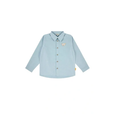 Abbildung von Steiff Langarm College Hemd für Kinder, Größe: 104, Powder blue