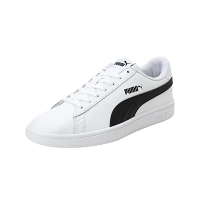 Abbildung von Puma Unisex Smash v2 L Low Top, White Black, 37 EU