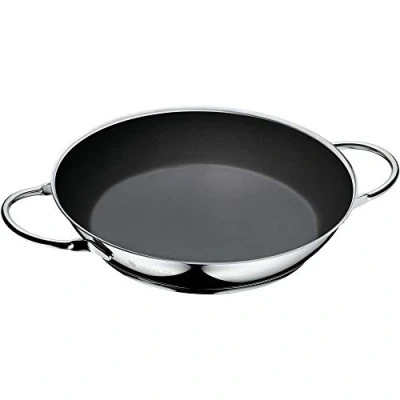 Abbildung von WMF Ceradur Profi Servier / Bratpfanne Induktion 24 cm, Cromargan Edelstahl beschichtet, Keramikbeschichtung, Edelstahlgriff, backofenfest
