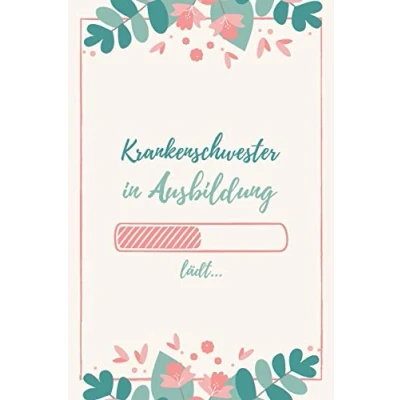 Abbildung von Krankenschwester in Ausbildung: Notizbuch für angehende Krankenschwestern 120 Seiten Kariert (ca. DIN A5) Tagebuch Tagesplaner Terminkalender Geschenkidee