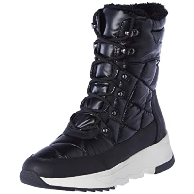 Abbildung von Geox Damen D Falena B Abx Stiefeletten, Schwarz, 42 EU