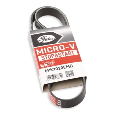 Abbildung von GATES 6PK1745 Keilrippenriemen 1745 6 Polyester, EPDM (Ethylen Propylen Dien Kautschuk) RoadMax Value Line FORD: S Max Mk1, Transit Connect Mk1 Van