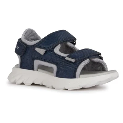 Abbildung von Geox Airadyum Trekkingsandale für Kinder, Größe: 31, Navy red Schuhe
