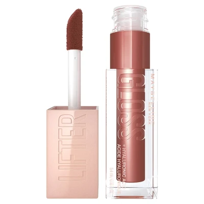 Abbildung von Maybelline New York Glänzender Lipgloss für voller wirkende Lippen, Feuchtigkeitsspendend, Mit Hyaluronsäure, Lifter Gloss, Farbe: Nr. 008 Stone (Braun), 1 x 5,4 ml