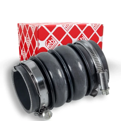Abbildung von FEBI BILSTEIN 103723 Ladeluftschlauch 53 46 mit Schellen PEUGEOT: 307 SW, Hatchback, 5008 I, CITROËN: Berlingo II, C4 Picasso 1, II Van