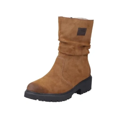 Abbildung von Rieker Winterstiefelette, Winterboots, Profilsohle, slouchy Schaft, mit Innenreißverschluss