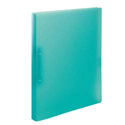 Abbildung von HERMA Ringbücher A4 Türkis Transluzent Set, 3 Stück, schmal, 2 Ringe, 25 mm breit, Ringordner aus Kunststoff mit Niederhalter für Kinder, Jungen und Mädchen