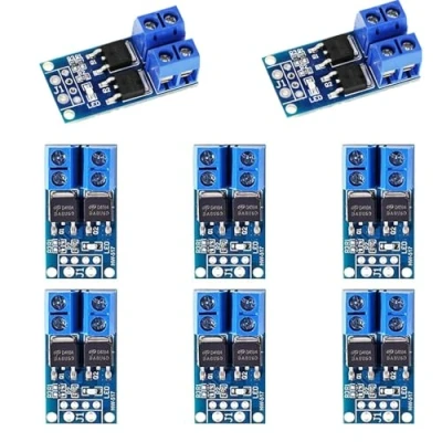 Abbildung von 8 Pcs DC 5v 36v 400W FET Trigger Switch Drive Module Board Dual Mosfet Treibermodul Hochleistungs Switching Driver Modul PWM Regler Schalttafel für Ar duino