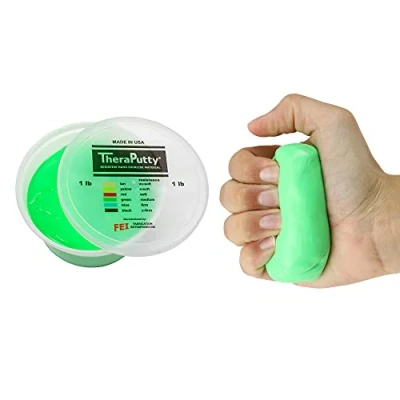 Abbildung von CanDo TheraPutty Therapie Knetmasse 450 g grün (medium)