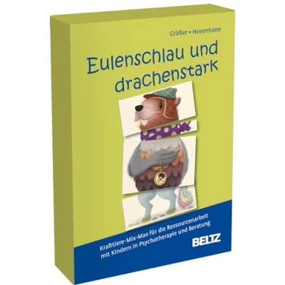 Abbildung von Eulenschlau und drachenstark: Krafttiere Mix Max für die Ressourcenarbeit Mit Kindern in Psychotherapie Beratung. 64 Bildkarten ... Online Material (Beltz Therapiespiele)