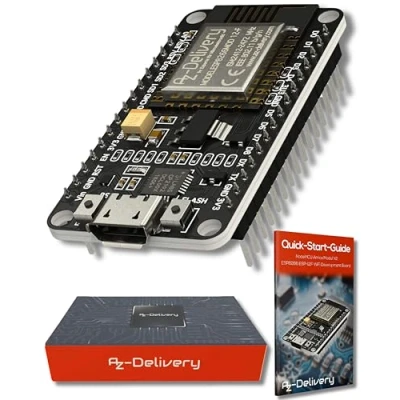 Abbildung von AZDelivery NodeMCU Amica Modul V2 ESP8266 ESP 12F WiFi Node MCU 8266 Development Board mit CP2102 kompatibel Arduino inklusive Installationsanleitung als E Book