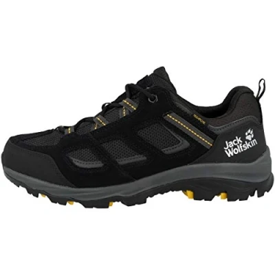 Abbildung von Jack Wolfskin VOJO 3 Texapore LOW Hikingschuh, Herren, Größe: 42.5, Black/burly yellow Schuhe