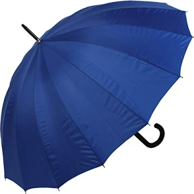 Abbildung von iX brella Long hochwertiger Stockschirm 16 teilig mit Automatik sturmfest dunkelrot