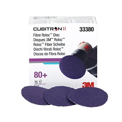Abbildung von 3M Cubitron II Roloc Fiberscheibe 786C, 33380, 2 Zoll (50 mm), 80+, 15 Scheiben pro Karton, 6 Kartons Karton