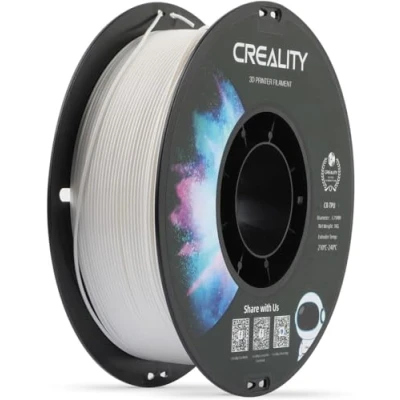 Abbildung von Creality TPU Filament 1.75mm, 3D Druck Filament, hohe Elastizität, weiches Klebematerial, elastisch, 1kg Weiß