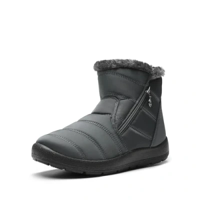 Abbildung von DREAM PAIRS Damen Winterstiefel Wasserdicht Warm gefütterte Schneestiefel Winterschuhe Winter Kurzschaft Stiefel Boots Schuhe,Size 39,Grau,SDSB2303W E