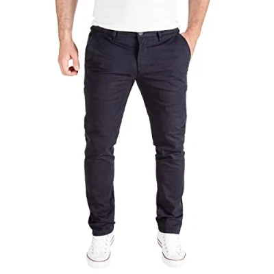 Abbildung von PITTMAN Derrick Chino Hose Herren Chinohose für Männer Slim Fit Herrenhose Stretch Chinohosen, Grau (Silver Lining 144501), W30/L34