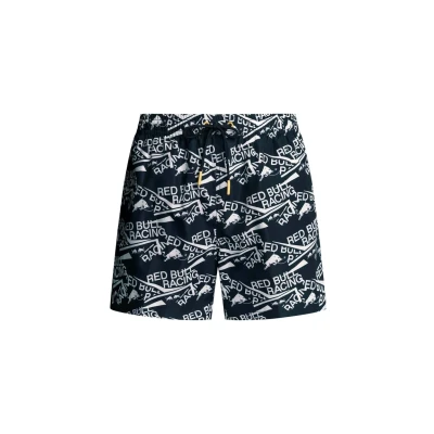 Abbildung von Pepe Jeans Herren RBR Abstract Print Shorts, Blau (Marineblau), Verschiedene Größen