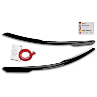 Abbildung von Scheinwerferblenden kompatibel mit Volkswagen Golf VIII (CD) 2020 (ABS Glänzend Schwarz)