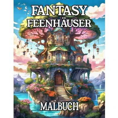 Abbildung von Fantasy Feenhäuser Malbuch: Ausmalbuch für Erwachsene und Jugendliche mit über 50 Motiven von fantasievollen Feenhäusern zum Entspannen Stressabbau